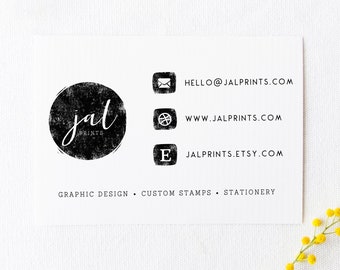 Custom Handcarved Business Stamp