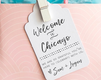 Welcome Stamp - Wedding Favor Custom Stamp - Tag Stamp- Wedding Bag Welcome Tag - Wedding Guest Bag Tag- Wedding Stamp - Welcome Bag Wedding