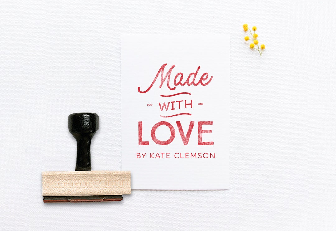 Custom Logo Stamp - Hand Carved Rubber Stamp - Any Size - Small business  Branding