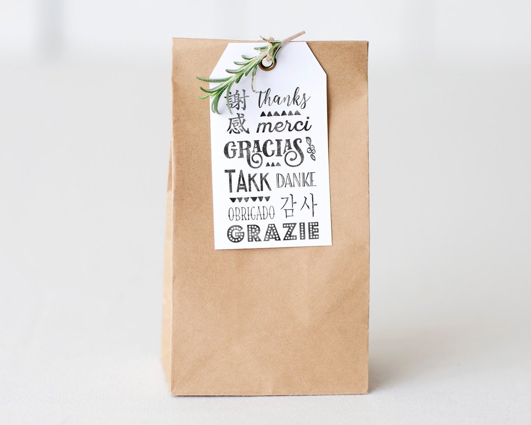 Thank You Stamp Different Languages Thanks Stamp Thanks - Etsy