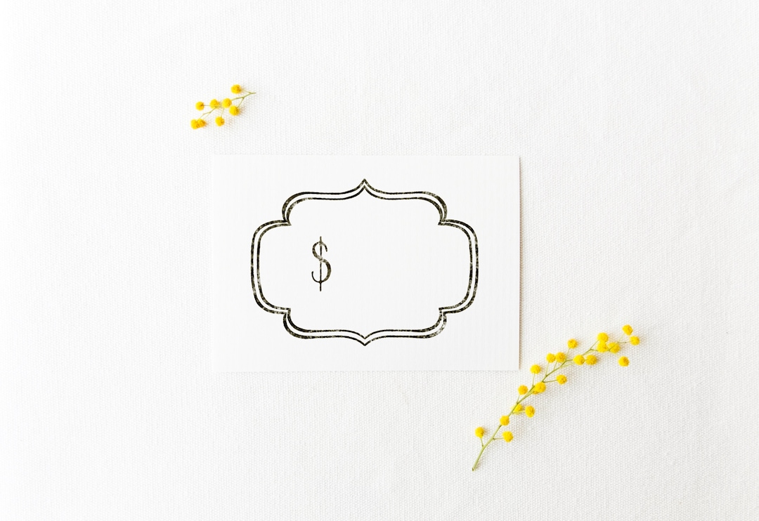 Price Stamp Price Tag Stamp Dollar Sign Stamp Small Business Stamp