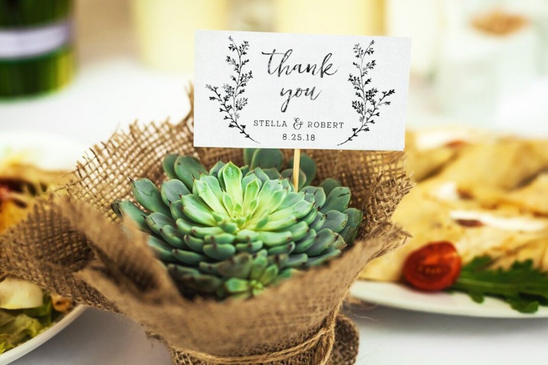 Thank You Wedding Stamp Wedding Favor Stamp Wedding Tag - Etsy