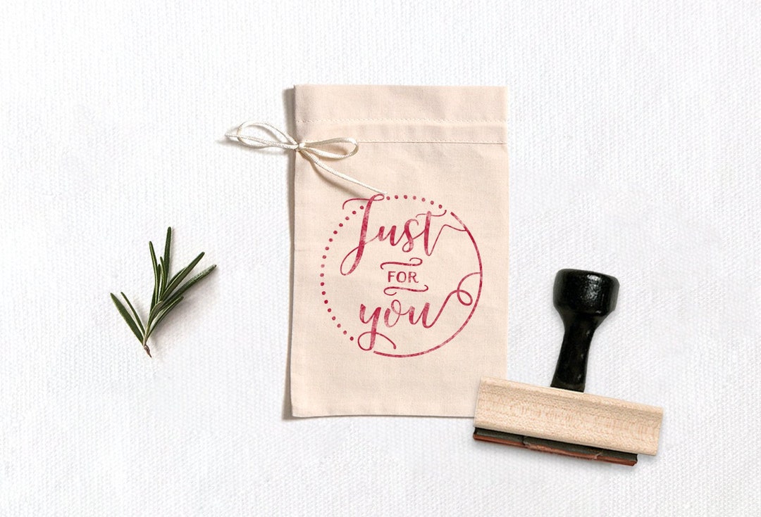 Just for You Stamp, Gift Tag Stamp, Stamp for Gifts, Hang Tag Stamp