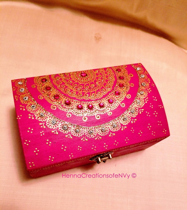 Pretty in Pink Keepsake/jewelry Boxes in Bluegrass Green or Etsy