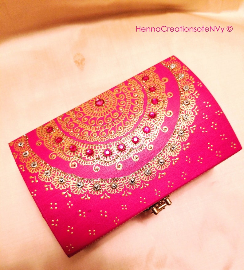 Pretty in Pink Keepsake/jewelry Boxes in Bluegrass Green or Etsy