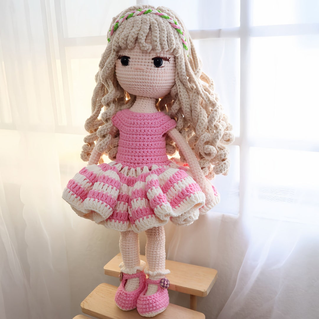 Handmade Crochet Doll with Special Fancy Dress, Gift for Kids main image 1