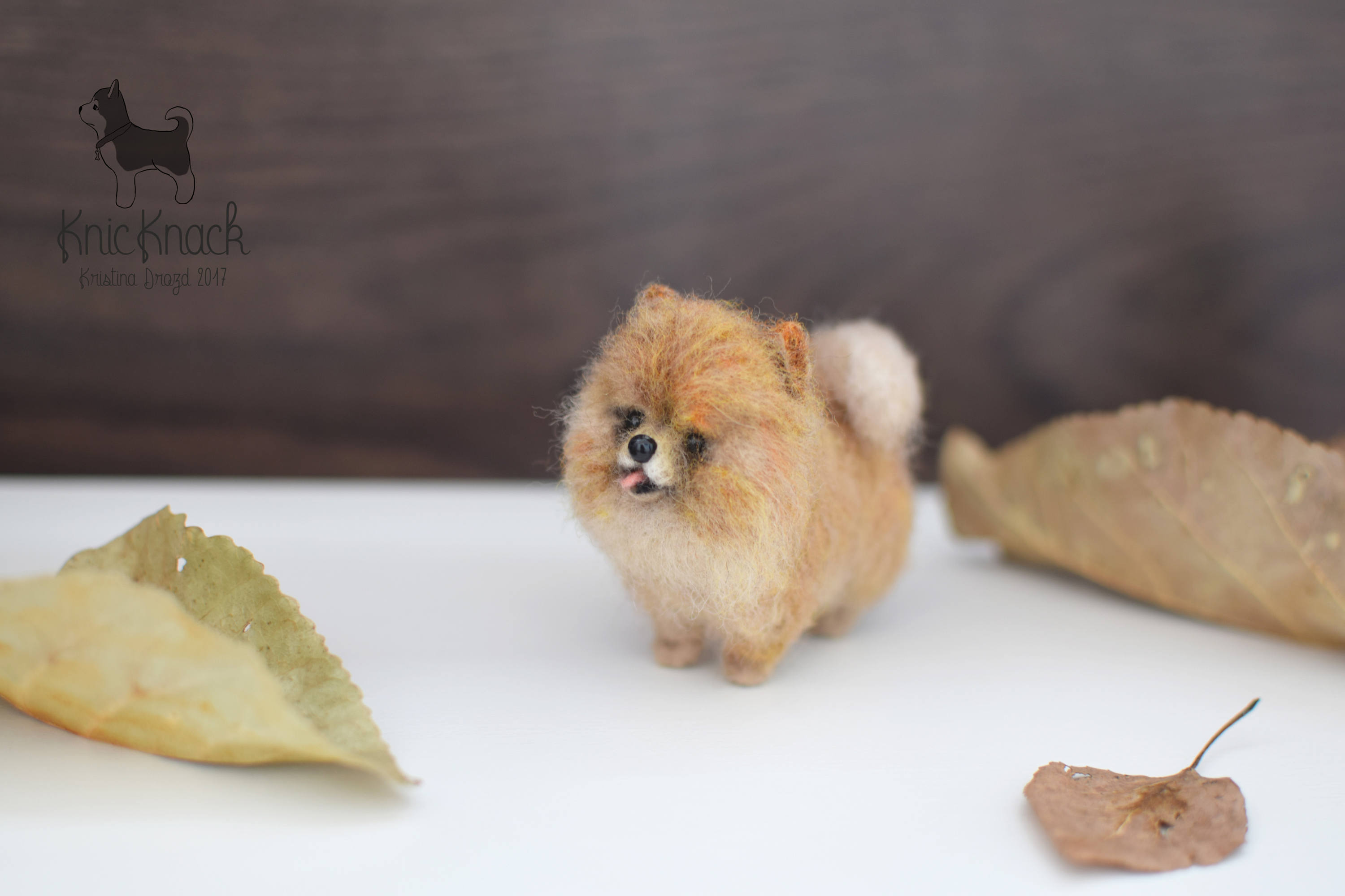 Pomeranian red spitz. felted pomeranian. dog sculpture. needle Etsy