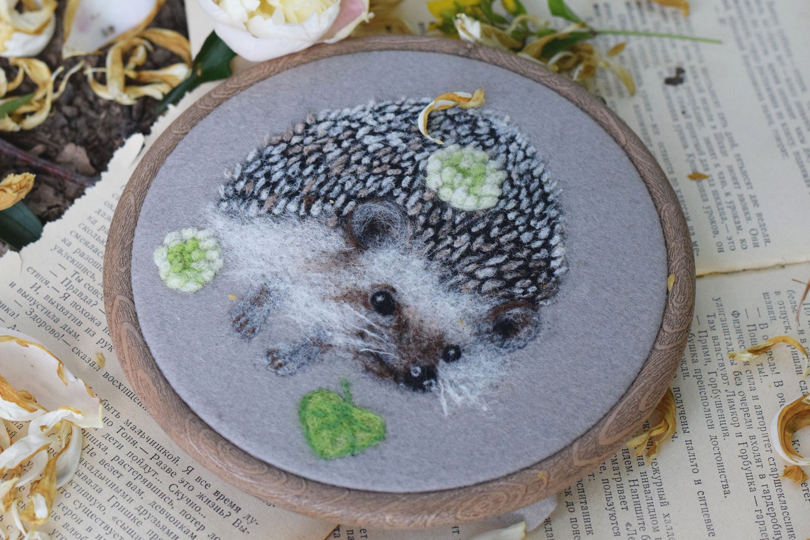 DIY Needle felted tutorial picture Hedgehog Needle Felting Etsy