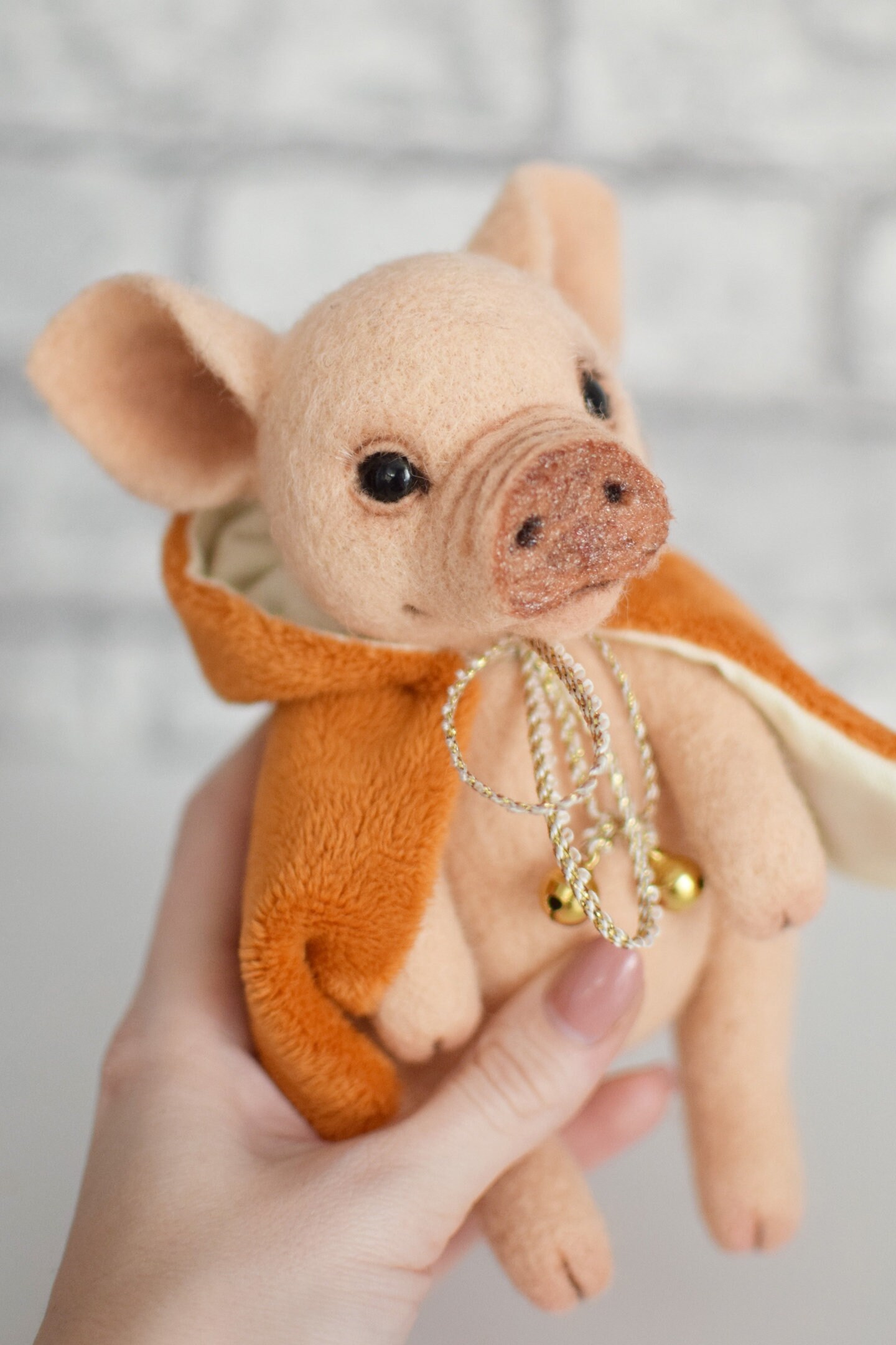 Needle felted Pig wool felt piglet needle felting animals Etsy