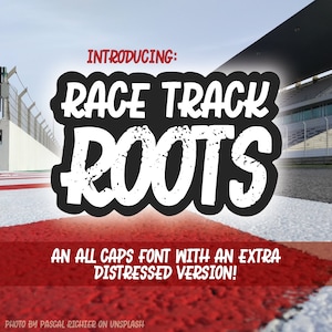 Race Track Roots 2 Font Family - Cool and Distressed Alphabet Typeface for commercial projects, cricut projects, silhouette projects
