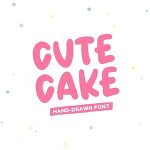 Leuk taartlettertype | Cricut-lettertype, Procreate-lettertype, handgeschreven lettertype, handgetekende lettertype, schattig lettertype, mooi lettertype, lettertype, penseellettertype, vet lettertype
