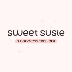Lettertype Sweet Susie | Cricut-lettertype, handgeschreven lettertype, handgetekende lettertype, schattig lettertype, mooi lettertype, lettertype, lettertype Procreate, lettertype leraar, eenvoudig