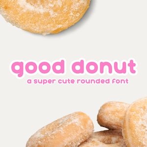 Police Good Donut | Police minimaliste | Police Sans Serif | Police de caractère alphabétique | Utilisation commerciale | Police de caractères | simple, artisanale, mignonne Police de caractère |