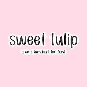 Lettertype lief tulp | Cricut-lettertype, handgeschreven lettertype, handgetekende lettertype, schattig lettertype, mooi lettertype, lettertype, procreate-lettertype, lettertype leraar