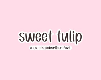 Sweethearts Font- Cute, Bubble, Handwritten Font, Decorative, Procreate Font, Heart Font, Bubble Letters, Cricut Font, Kid Fonts, Teacher