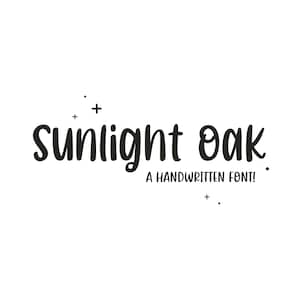 Lettertype Sunlight Oak | Cricut-lettertype, handgeschreven lettertype, handgetekende lettertype, schattig lettertype, mooi lettertype, lettertype, lettertype Procreate, lettertype leraar, penseel