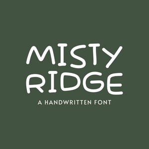 Police de caractère Misty Ridge | Police Cricut, Écriture manuscrite, police manuscrite, police dessinée à la main, police mignonne, police sympa, police de caractères, police Procreate, police Notes