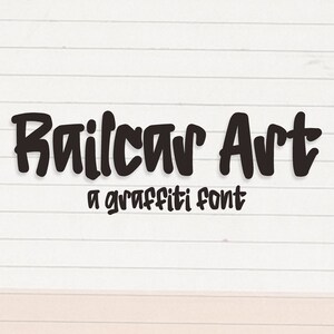 Railcar Art Graffiti Font | instant digital download | Alphabet Typeface | commercial use projects | Typing Font | Cool Font