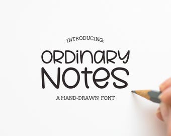普通のノートフォント | Cricut フォント、手書きフォント、メモ取りフォント、かわいいフォント、きれいなフォント、Procreate フォント、教師用フォント、ノートフォント
