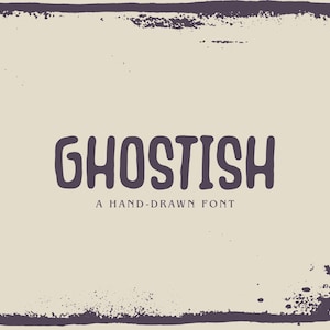 Ghostishフォント | Cricutフォント、不気味なフォント、手描き、ハロウィンフォント、グランジフォント、ディスプレイフォント、書体、Procreateフォント、ゴシックフォント