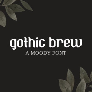 Gothic Brauen Schriftart | Cricut-Schrift, handgeschriebene Schrift, handgezeichnete Schrift, gruselige Schrift, Halloween-Schrift, Schrift, Procreate-Schrift, Kalligraphie-Schrift