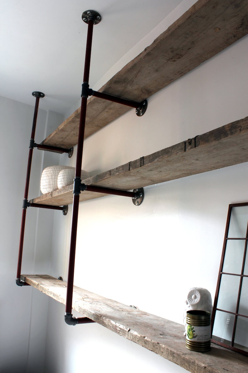 Rachael Bespoke Reclaimed Scaffolding Boards and Steel Pipe Ceiling