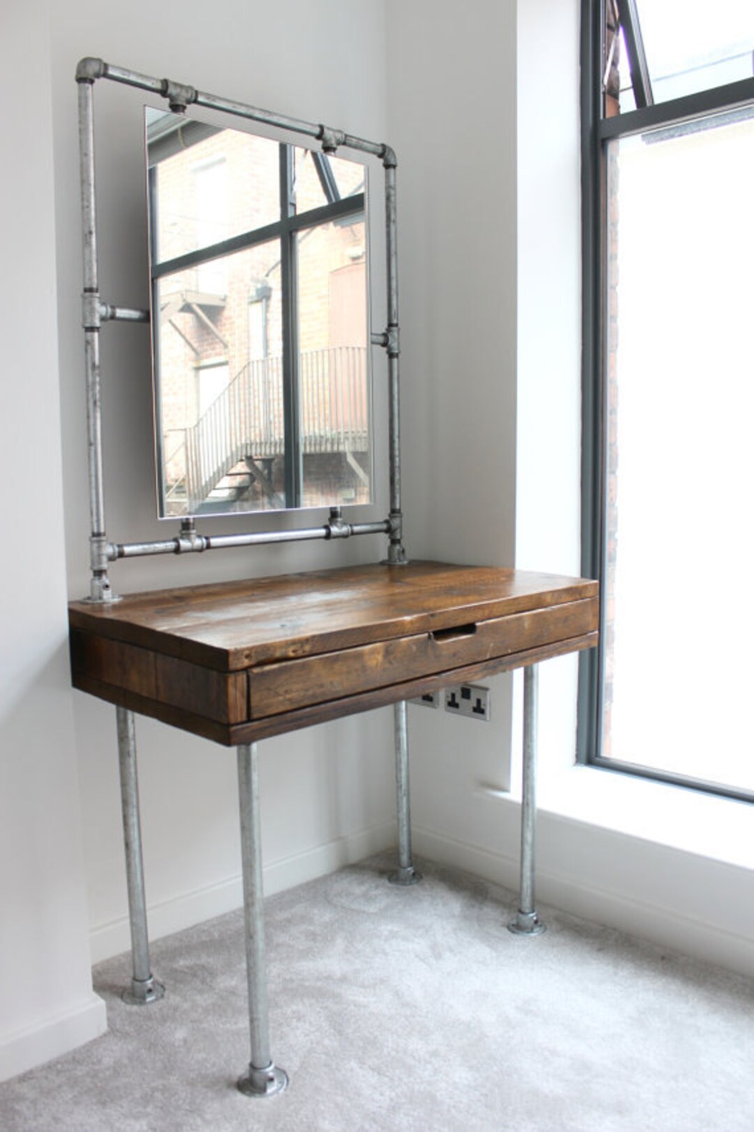 Industrial table mirror deals