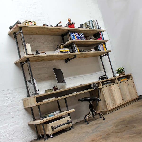 Loft Style Shelves Etsy