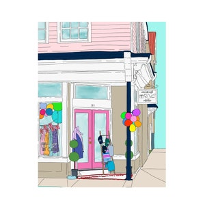 Charleston Shop Print, Building, Cute, Wall Decor, Gallery, Wall Art, Printable Wall Art, Architecture, Colorful, Bright, Instant Download