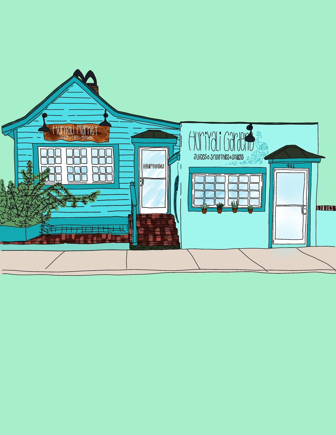 Charleston Shop Print, Building, Cute, Wall Decor, Gallery, Wall Art