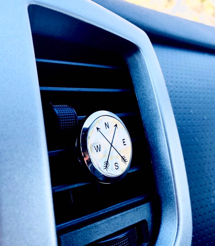Compass & Arrows Stainless Steel Car Diffuser - Aromatherapy Car
