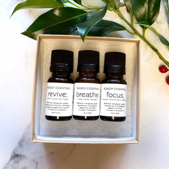 Three Pack Essential Oil Gift Set - 10ml Essential Oil Blends of your choice