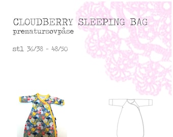 PDF-mönster - prematur Cloudberry sleeping bag