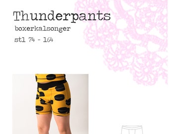 PDF- mönster Thunderpants stl 74-164 - boxershorts