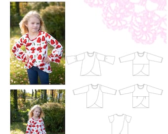 PDF-mönster Poppy top