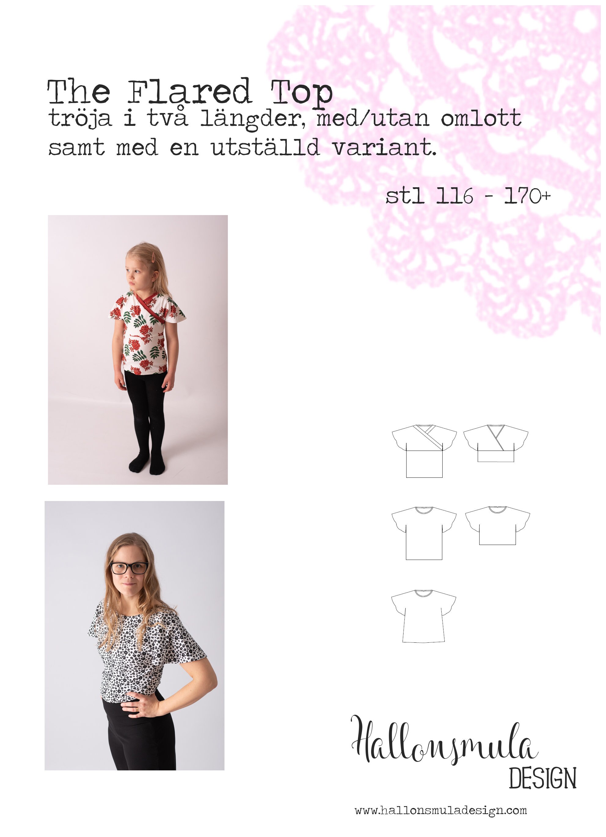 PDF-mönster The flared top stl 116-170+