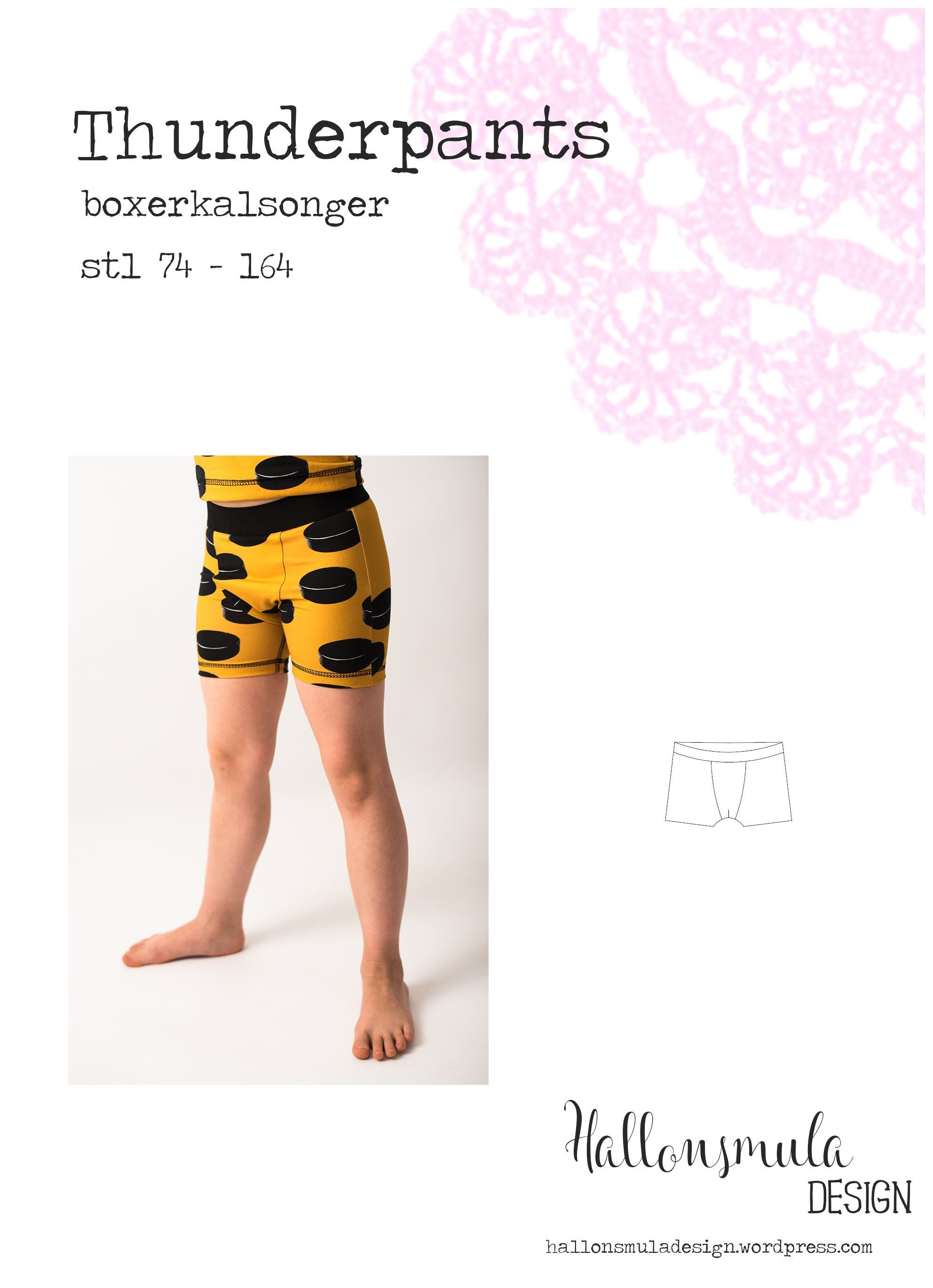 PDF Mönster Thunderpants Stl 74-164 - Etsy Norway