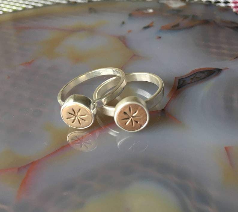 Bronze Starburst Ring - Etsy