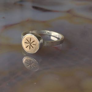 Bronze Starburst Ring Bild 1