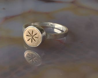 Bronze Starburst Ring