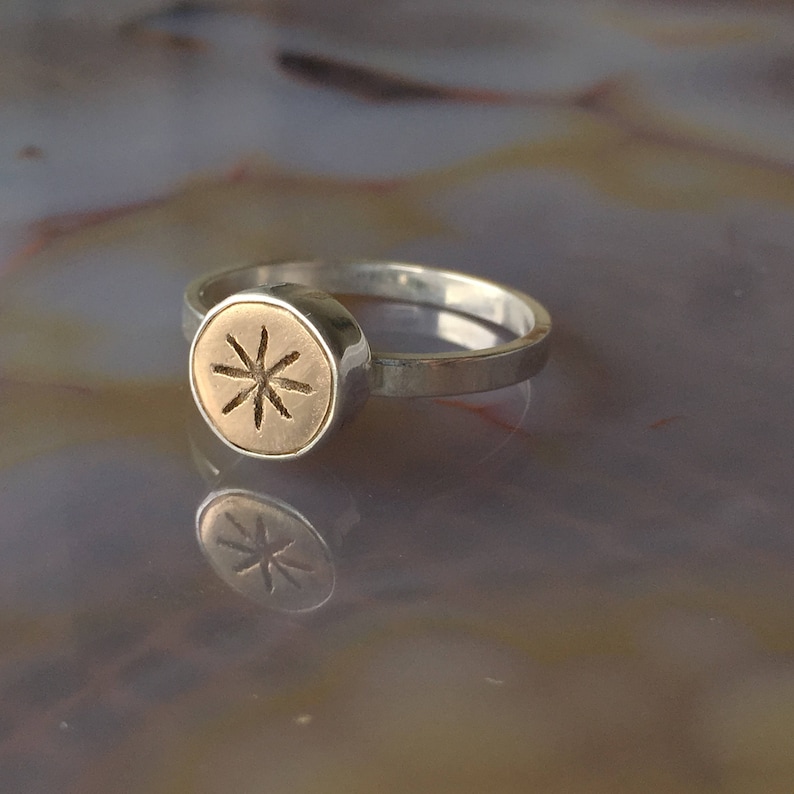 Bronze Starburst Ring Bild 1