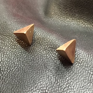 3-Sided Bronze Pyramid Studs