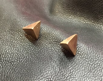 3-Sided Bronze Pyramid Studs