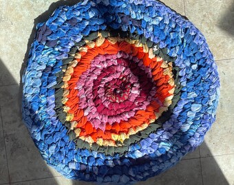 Upcycled Rag Rug | Etsy