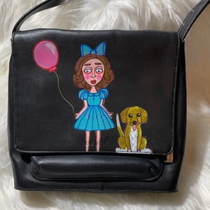 niña globo y perro