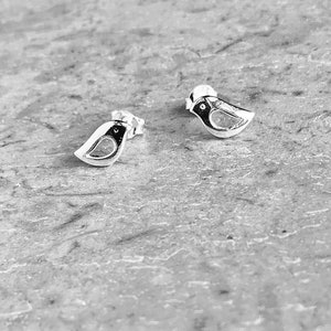 Sterling Silver Bird Earrings, Tiny Silver Bird, Bird Stud Earring, Delicate Dainty, Solid 925 Silver Posts, Silver Earring for Children