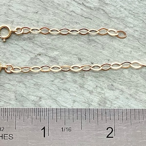 Gold Filled Extender Chain, Necklace Extender, Make Necklace Longer, Add Chain Links, Clip on Chain to Lengthen My Necklace, Extension