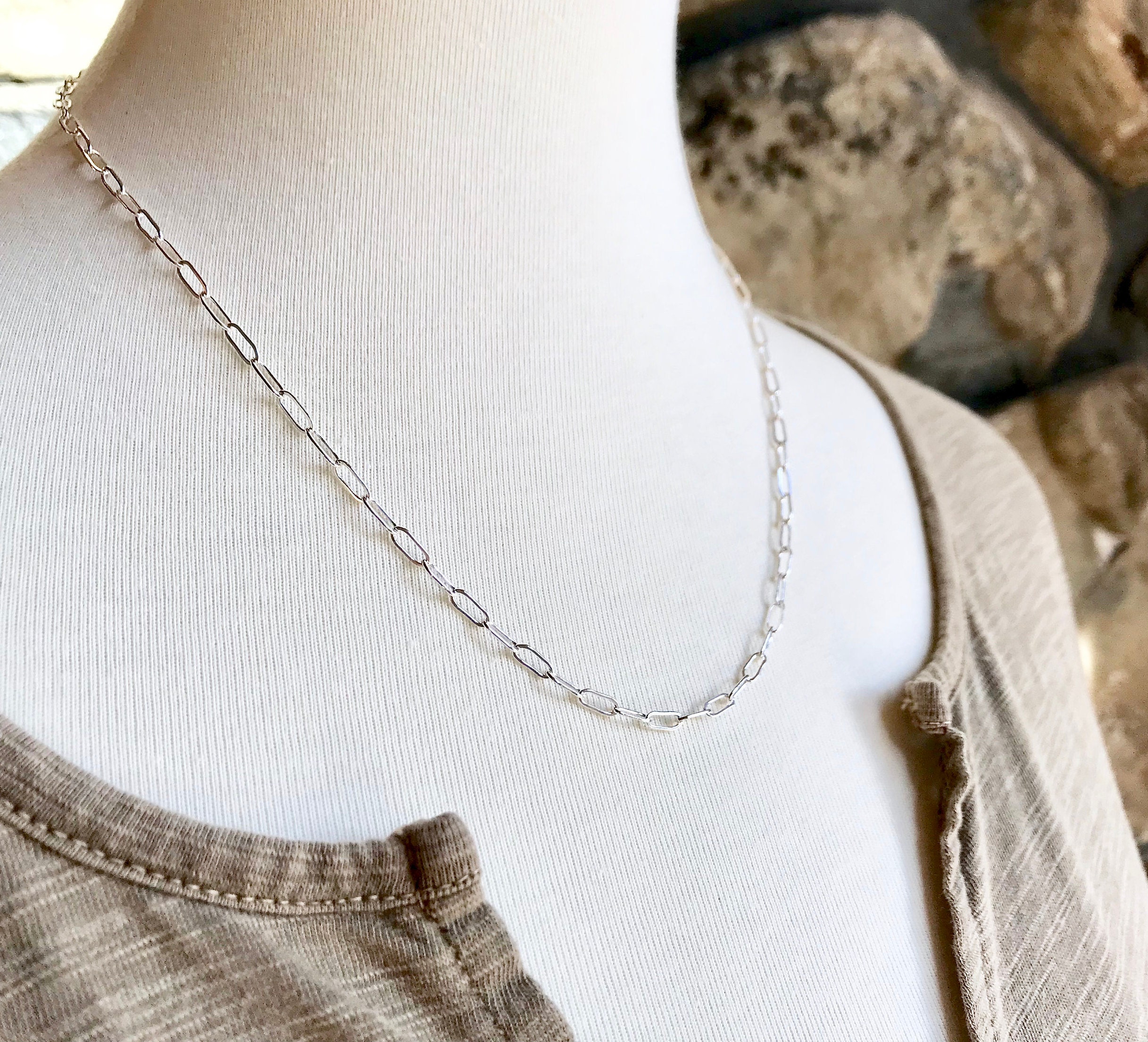 Sterling Silver Extender Cable Chain for Necklaces | Handmade by Cindy Liebel 4 / Polished Silver