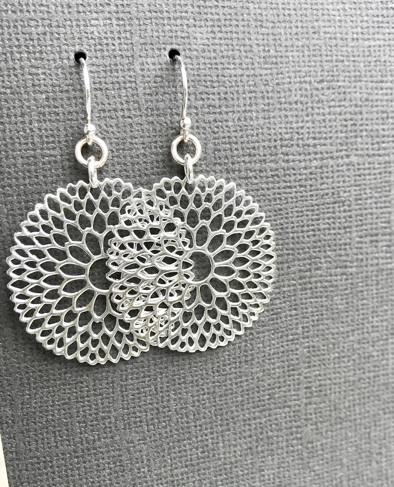 Mandala Flower Earrings main image 1