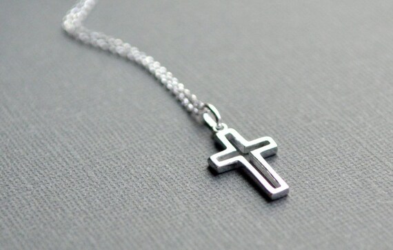Open cross necklace deals